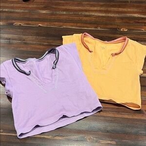 Urban Outfitters Purple and Orange Crop Tops